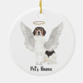 Beagle Sympathie Herdenking  Keramisch Ornament (Achterkant)