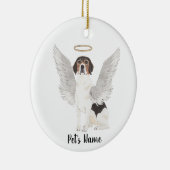 Beagle Sympathy Memorial  Keramisch Ornament (Rechts)