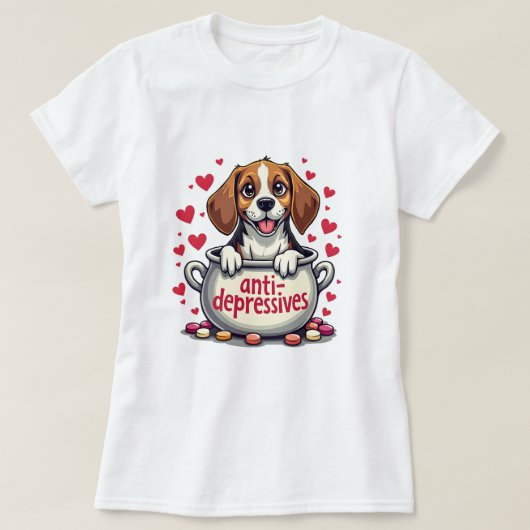 Beagle T-shirt (Design voorkant)