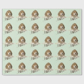 Beagle Tapestry Faux Canvas Afdrukken Acryldruk Tr Cadeaupapier (Vlak)