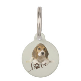 Beagle Tapestry Faux Canvas Afdrukken Acryldruk Tr Huisdierpenning