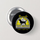 Beagle Taxi Service Ronde Button 5,7 Cm (Voorkant /achterkant)
