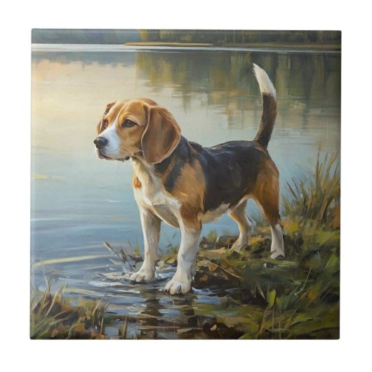 Beagle Tegeltje (Voorkant)