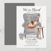 Beagle Terrier & Dachshund | Verplaatsingsaankondi Aankondiging (Voorkant / Achterkant)