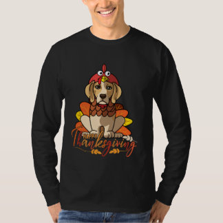 Beagle Thanksgiving Dog Mom Turkey Costume Women T-shirt
