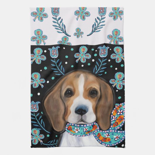 Beagle theedoek (Verticaal)