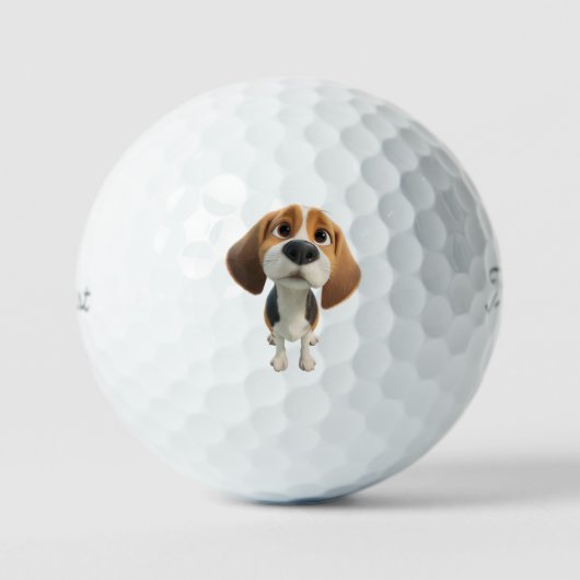 Beagle Theme Golfballen (Voorkant)