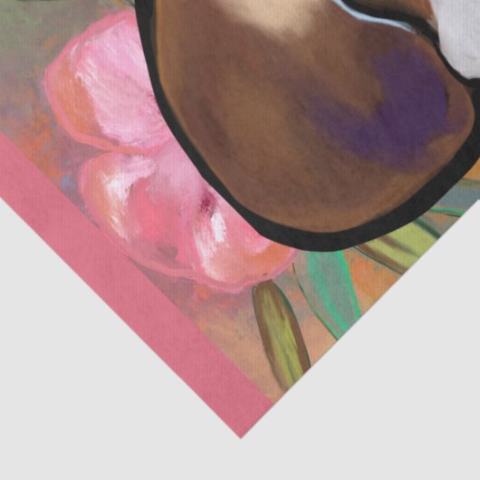 Beagle Tissuepapier (Detail)