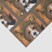 Beagle tissuepapier (Detail)