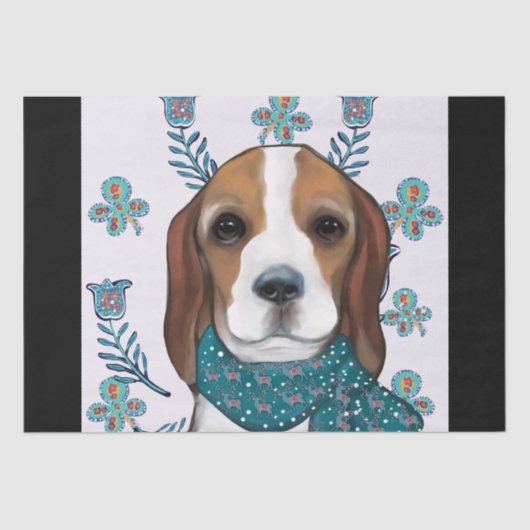 Beagle Tissuepapier (Voorkant)