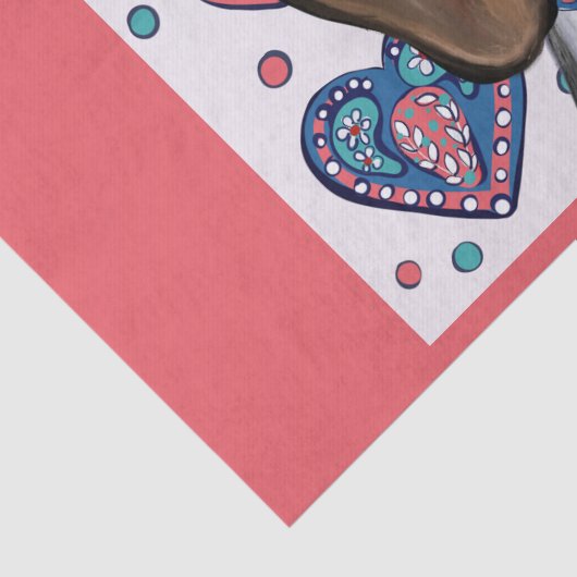 Beagle Tissuepapier (Detail)