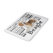 Beagle Traits Bath Mat (Gekanteld)