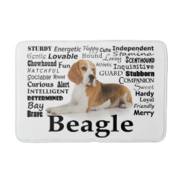 Beagle Traits Bath Mat