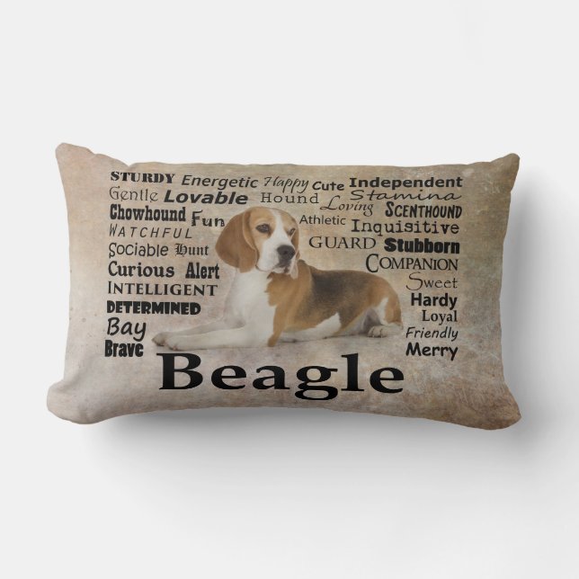 Beagle Traits Pillow Kussen (Voorkant)