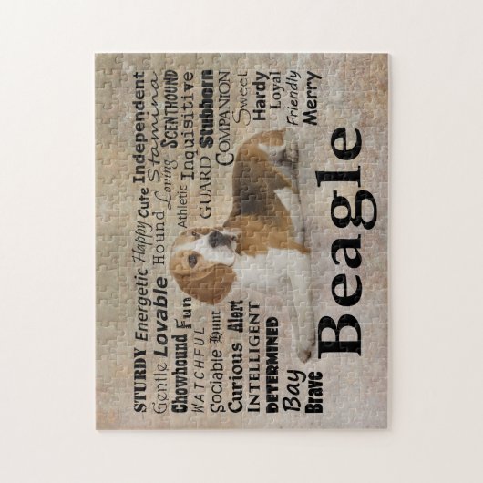 Beagle Traits Puzzle Legpuzzel (Verticaal)