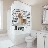 Beagle Traits Shower Curtain Douchegordijn (In situ)