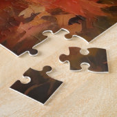 Beagle tussen herfstbladeren inspireert legpuzzel (Zijkant)