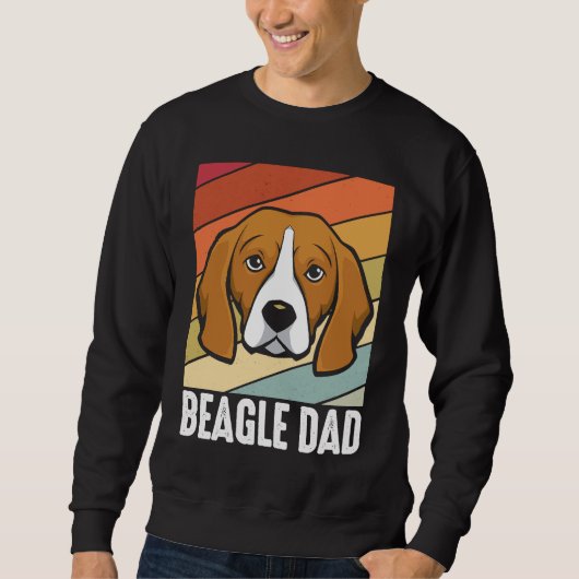 Beagle vader hond papa papa baas wandelen trui (Voorkant)