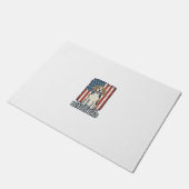 Beagle Vader Patriottische Vintage Gravure Hond De Deurmat (Schuin)