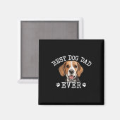 Beagle vader vaders dag ooit Hondenliefhebber Magneet (Voorkant / Achterkant)