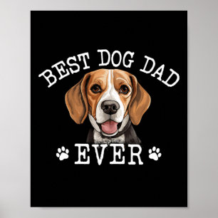 Beagle vader vaders dag  ooit Hondenliefhebber Poster