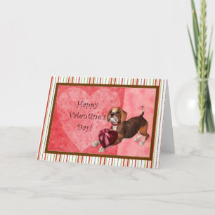 Beagle Valentijnsdag Kaart - Blank Inside
