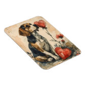 Beagle  Valentijnsdag Magneet (Rechterzijde)