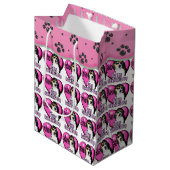 Beagle Valentijnsdag Medium Cadeauzakje (Voorkant Gekanteld)