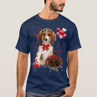 Beagle Valentijnsdag Shirt Funny Dog Lover Happy