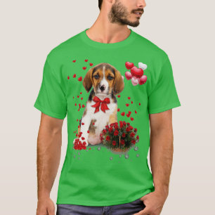 Beagle Valentijnsdag Shirt Funny Dog Lover Happy