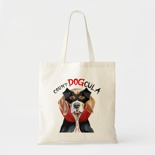 Beagle Vampire Dog Trick or treat Halloween Tote Bag (Voorkant)