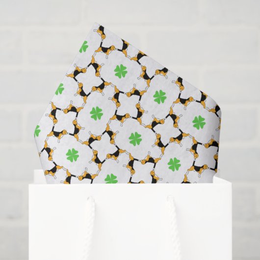 Beagle Veel Succes  Tissuepapier (Cadeauzakje)