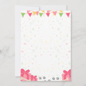 Beagle verjaardagsuitnodiging kaart (Achterkant)