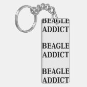 beagle verslaving sleutelhanger (Voorkant Links)