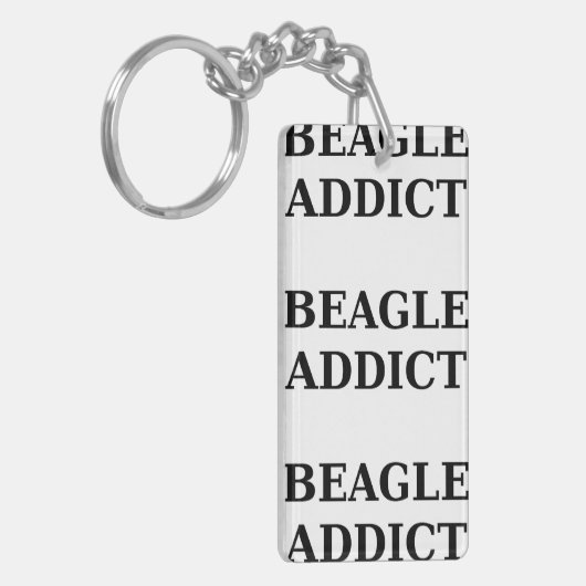 beagle verslaving sleutelhanger (Voorkant Links)