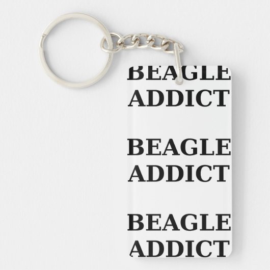 beagle verslaving sleutelhanger (Voorkant)