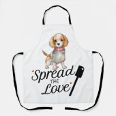 Beagle verspreidt de liefde schort (Voorkant)