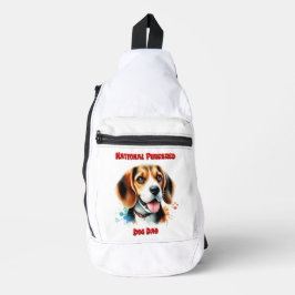Beagle Viering: Nationale raszuivere hondendag Sling Bag