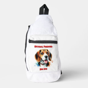 Beagle Viering: Nationale raszuivere hondendag Sling Bag
