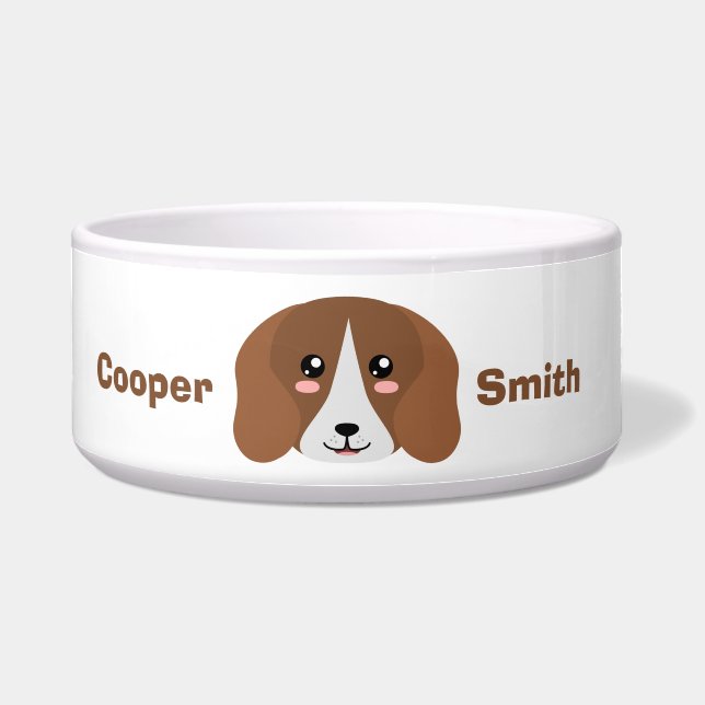 Beagle Voerbakje (Voorkant)