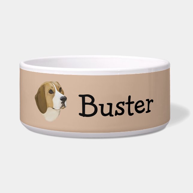 Beagle Voerbakje (Voorkant)