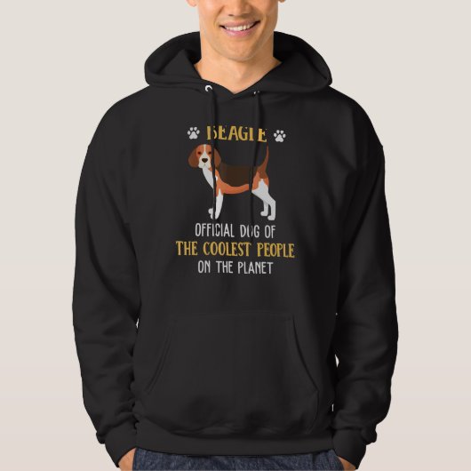 Beagle voor de koelste mensen verschijnt voor de p hoodie (Voorkant)