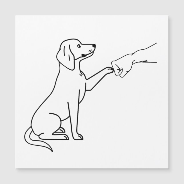  Beagle Vuiststoot | Cadeau voor hondenliefhebbers (Voorkant)