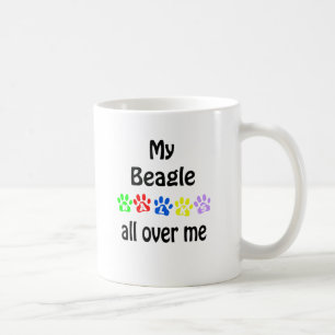 Beagle wandelingen ontwerp koffiemok
