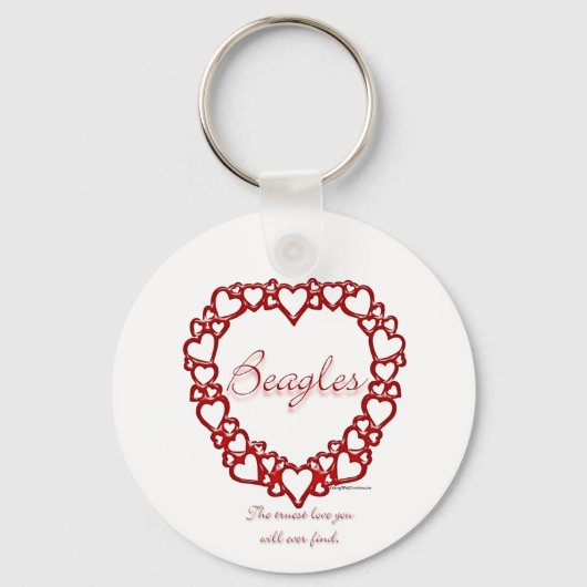Beagle Ware Liefde - Sleutelhanger (Achterkant)