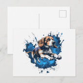 Beagle Water Sport Briefkaart (Voorkant / Achterkant)