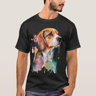 Beagle Waterverf Tshirt Design