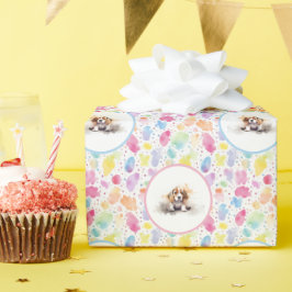 Beagle Waterverf Verjaardagswrap papier