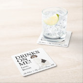 Beagle Wedding Kartonnen Onderzetters (Insitu)