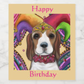 BEAGLE WIJN ETIKET (Enkel label)